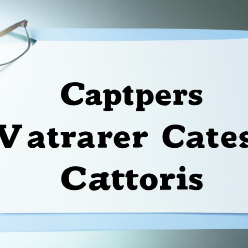 Providing Tips for Choosing a Provider for Cataract Surgery 