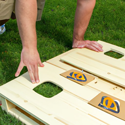 A Corn Hole Tutorial: Setting Up the Boards