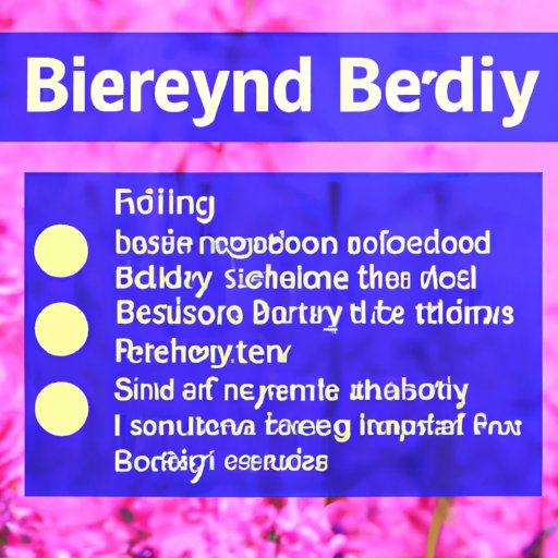 The Benefits of Taking Benadryl for Allergic Reactions