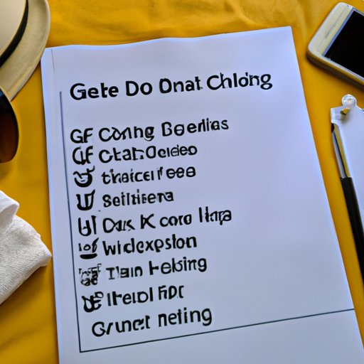 The Ultimate Checklist Before You Travel