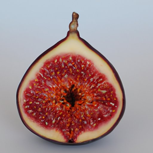 Cut the Fig in Half and Enjoy the Sweet Flesh Inside