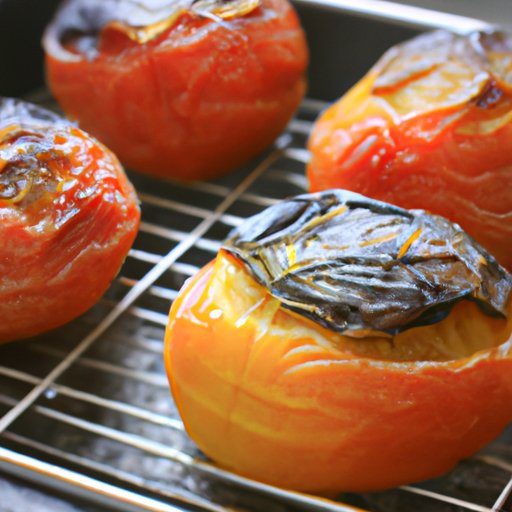 Baking Fuyu Persimmons in a Crisp