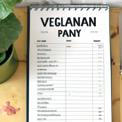 Create a Vegan Meal Plan