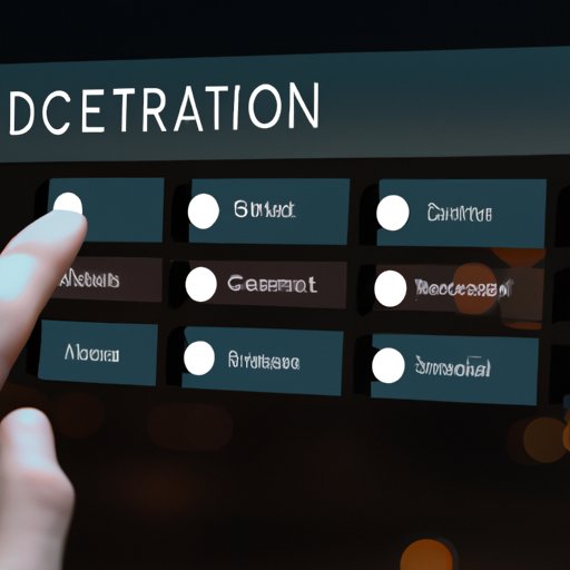 Using the Interaction Menu to Select Your Destination