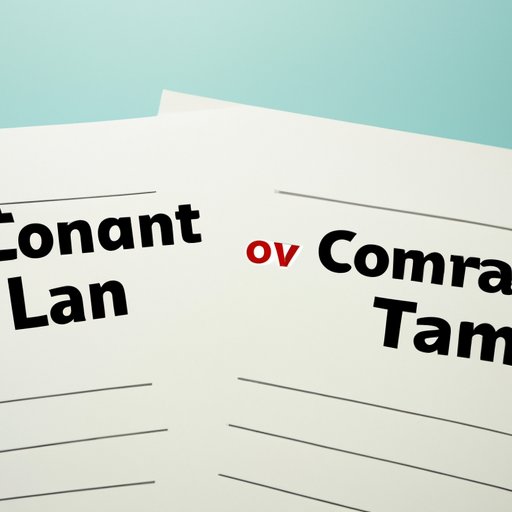 Compare loan terms and conditions