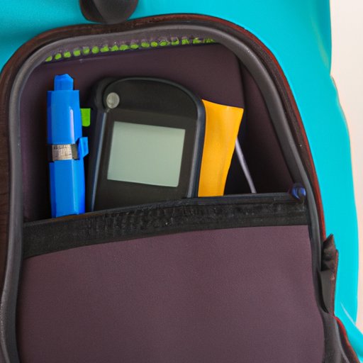 Storing Insulin in an Insulated Pocket of a Backpack