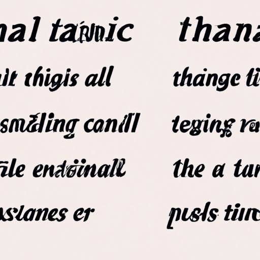 Different Ways to Use Italics for Emphasis