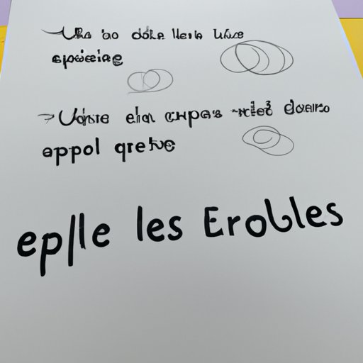 Exploring the Use of Ellipses in Writing