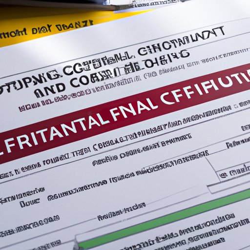 Financial Certificates: A Comprehensive Overview