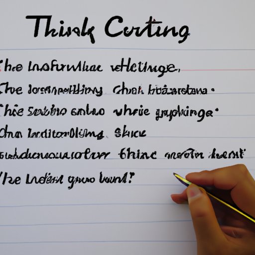 Understanding the Connection between Critical Thinking and Writing