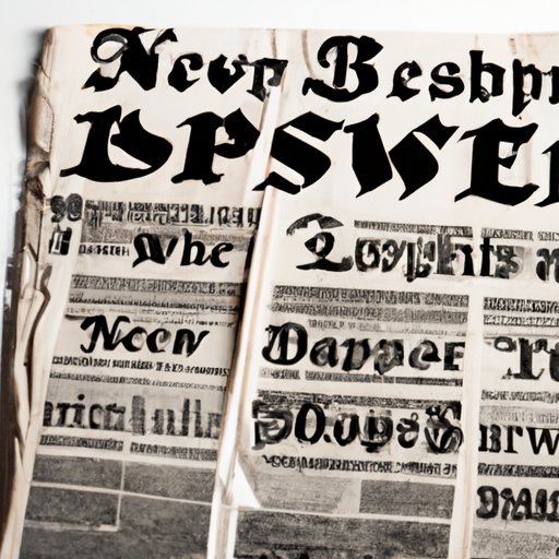 The Evolution of Newsprint: Exploring the History of Newspapers