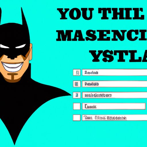 Personality Test: Uncover Your Inner Batman Villain