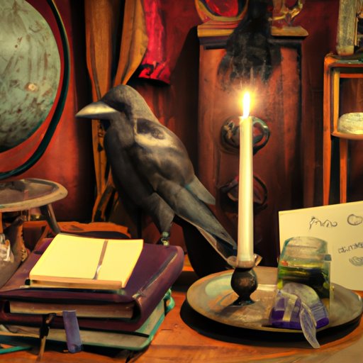 Exploring the Symbolic Meaning of a Raven and Writing Desk