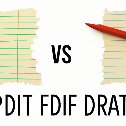 Explore the Difference Between First Drafts and Final Drafts